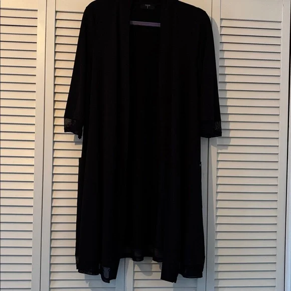 Tahari Elegant Black Cardigan - Picture 1 of 6
